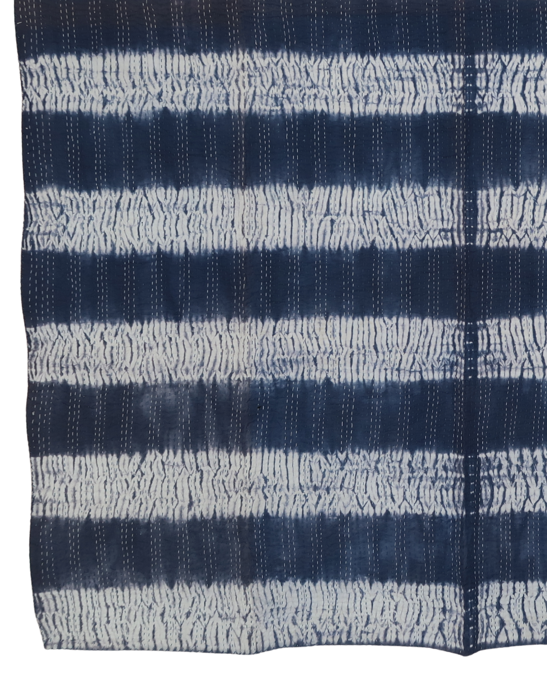 Indigo Shibori Handblock Printed Throw